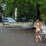 Next to a road in a shop