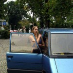 Next to a road in a shop