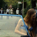 Next to a road in a shop