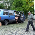 Next to a road in a shop