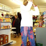 Shoplifting in a kiosk