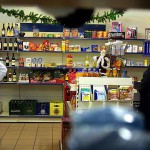 Shoplifting in a kiosk