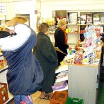 Shoplifting in a kiosk