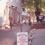 In the shopping area of a touristical