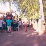 In the shopping area of a touristical