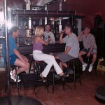 In a small bar disco