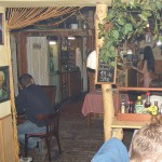 A strip game in a bar