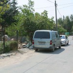 Through the streets on a bicycle