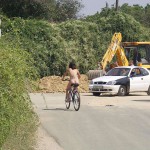 Through the streets on a bicycle