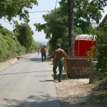 Through the streets on a bicycle