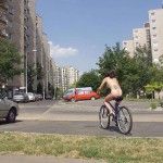 Through the streets on a bicycle