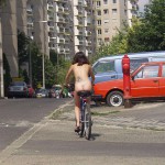 Through the streets on a bicycle