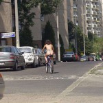 Through the streets on a bicycle