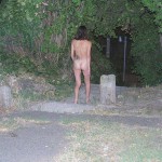 Strolling through the streets at night