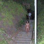 Strolling through the streets at night