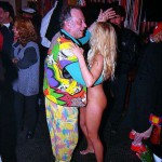 In a bar during carneval