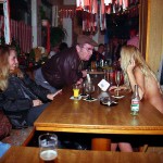 In a bar during carneval