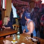 In a bar during carneval