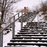 On a highway rest stop