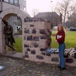 In a city near a main road