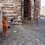 In a city near a main road