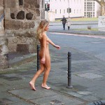 In a city near a main road