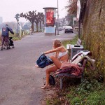 On a path next to the riverside