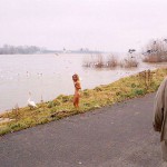 On a path next to the riverside