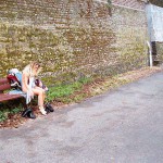 On a path next to the riverside