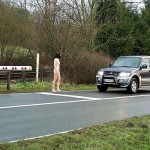 At a railway crossing