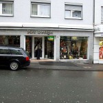 At the shopping streets