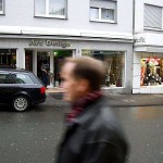 At the shopping streets