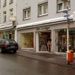 At the shopping streets