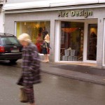 At the shopping streets