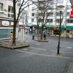 At the shopping streets