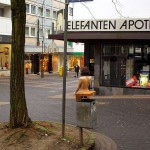 At the shopping streets