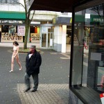 At the shopping streets