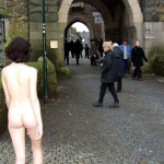 In a castle tourist attraction