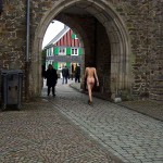 In a castle tourist attraction