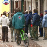 On the streets and at a. onstruction site