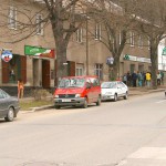 On the streets and at a. onstruction site