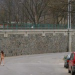 On the streets and at a. onstruction site