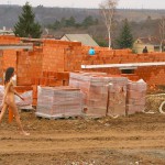 On the streets and at a. onstruction site