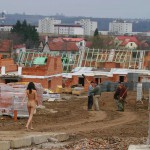 On the streets and at a. onstruction site