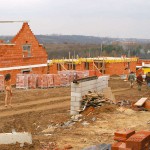 On the streets and at a. onstruction site