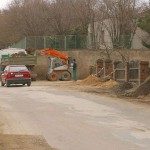 On the streets and at a. onstruction site