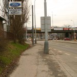 At a kiosk and walking the streets