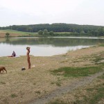 At a lake