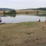 At a lake