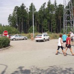 At a highway rest stop
